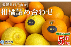 ＜愛媛県西予市産 柑橘詰め合わせ 合計約5kg＞ 果物 フルーツ お任せ おまかせ お楽しみ みかん ミカン 蜜柑 食べ比べ 詰合せ セット ご家庭用 柑橘 特産品 夕焼け山農園 愛媛県 西予市 【常温】