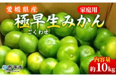 先行予約＜愛媛県産 極早生みかん 約10kg ご家庭用＞ 温州みかん 家庭用 訳あり 果物 ミカン 柑橘 フルーツ 選べる 食べて応援 特産品 段畑みかん 愛媛県 西予市【常温】『2025年9月中旬～10月中旬迄に順次出荷予定』