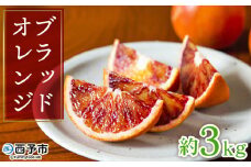 ＜無茶々園のブラッドオレンジ 約3kg＞ フルーツ 果物 みかん ミカン 蜜柑 柑橘 期間限定 季節限定 無茶々園 食べて応援 特産品 愛媛県 西予市【常温】