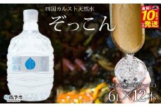 四国カルスト天然水ぞっこん（6L×2本）×6ケース　計12本