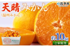 ＜愛媛県明浜産愛媛県明浜産 天晴みかん（温州みかん）約10kg＞ 訳あり ミカン 柑橘 果物 フルーツ オレンジ 期間限定 季節限定 食べて応援 特産品 愛媛県 西予市【常温】