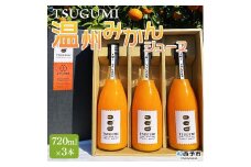 ひさしげ農園　TSUGUMI　温州みかんジュース　720ml×３本