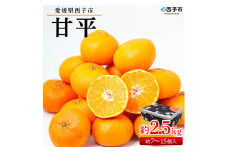 ＜愛媛県西予市産 甘平 約2.5kg（約7～15個入）＞ 果物 フルーツ 柑橘 みかん ミカン オレンジ かんぺい カンペイ 甘い 期間限定 季節限定 贈答用 ギフト プレゼント 食べて応援 特産品 愛媛県 西予市【常温】『2026年2月上旬～3月上旬迄に順次出荷予定』