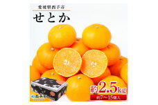 ＜せとか 約2.5kg（約7～15個入）＞ 果物 フルーツ くだもの みかん ミカン 蜜柑 セトカ オレンジ 柑橘類 甘い 食べて応援 贈答用 ギフト プレゼント 贈り物 期間限定 数量限定 旬 特産品 愛媛県 西予市【常温】『2026年2月下旬～3月下旬迄に順次出荷予定』