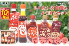 ＜トマト尽くし！リコピンズ自慢のよくばりセット 5種×各1個＞ とまと 野菜 完熟 調味料 ポン酢 ケチャップ 子供 ドレッシング 詰め合わせ ギフト 食べて応援 国産 特産品 遊子川ザ・リコピンズ 愛媛県 西予市【常温】『最短10営業日以内に順次発送予定』