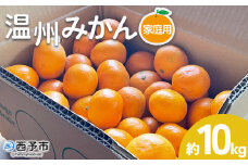 ＜温州みかん ご家庭用 約10kg＞ 訳あり わけあり 自宅用 果物 フルーツ みかん ミカン 蜜柑 オレンジ 柑橘 うんしゅう ウンシュウ 食べて応援 特産品 柑橘園柴田 愛媛県 西予市【常温】