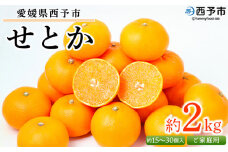 ＜愛媛県西予市産 せとか ご家庭用 約2kg＞ 訳あり 不揃い 傷 果物 フルーツ みかん ミカン 蜜柑 セトカ オレンジ 柑橘類 選べる 甘い 期間限定 食べて応援 特産品 宇都宮物産 【常温】『2026年2月下旬～4月上旬迄に順次出荷予定』