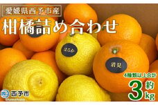 ＜愛媛県西予市産 柑橘詰め合わせ 合計約3kg＞ 果物 フルーツ お任せ おまかせ お楽しみ みかん ミカン 蜜柑 食べ比べ 詰合せ セット ご家庭用 柑橘 特産品 夕焼け山農園 愛媛県 西予市 【常温】