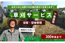 草刈サービス（空家、空地管理）300平米まで [№5303-0250]