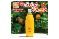愛媛　ブルーレモンファームのごくしぼりみかんジュース　1L　1本【1489651】