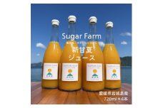 愛媛県 シュガーファーム 新甘夏(サンフルーツ)ジュース　720ml×4本ストレート100%【1517724】