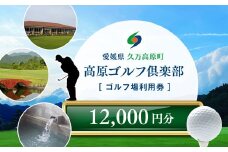 ゴルフプレー クーポン券（12,000円分）