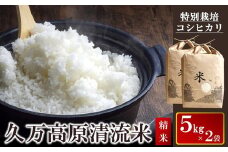 コシヒカリ5kg×2袋 計10kg（精米）｜米 お米 白米 ご飯 ごはん 白ご飯 ライス 自然栽培 コシヒカリ こしひかり 食物繊維 米作り 銘柄 贅沢 おすすめ 料理 香り 特別栽培米 減農薬 低化学肥料 品質 美味しい 食生活 健康食品 安心 安全 食卓 食事 ギフト 愛媛 久万高原町 ※2024年9月中旬頃より順次発送予定 ※離島への配送不可※着日指定不可