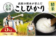【R7年産新米】愛媛県 久万高原町 コシヒカリ5kg ｜ お米 コメ こめ 令和7年産 5kg 精米 ご飯 ごはん 朝食 昼食 家庭用 ※北海道・沖縄・離島への配送不可 ※2025年9月下旬頃より順次発送予定
