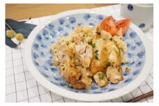 梅乃瀬窯 唐草８寸リム皿