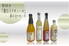 愛媛県産「果実系リキュール」呑み比べ | 酒 リキュール 果実酒 みかん 柑橘 梅 梅酒 ゆず 柚子 リキュール 愛媛県 松前町 