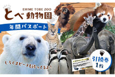 とべ動物園「年間パスポート」 チケット 入場券 優待券 大規模 ジップライン [№5310-0017]