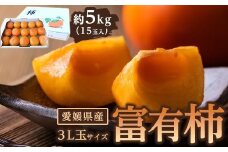 富有柿 3L玉サイズ 約5kg（15玉入り)【フルーツ 果物 くだもの 食品 人気 おすすめ 送料無料】