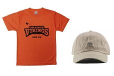定番のオレンジTシャツ（Sサイズ）＆選手考案のキャップセット【衣料 ファッション 人気 おすすめ 送料無料】