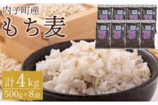 内子町産 もち麦（4kg）【食品 加工食品 人気 おすすめ 送料無料】