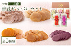 【愛媛いっぱい！】善蔵 せんべいセット（5種類 計5個）【食品 加工食品 人気 おすすめ 送料無料】