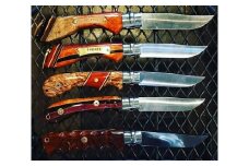 OPINEL　CUSTOMSPECIAL　オーダーメイド【ナイフ 刃物 アウトドア キャンプ サバイバル 貴重木材使用 両面寄木 グローバルデザイン】