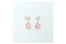 IKAZAKI WASHI JEWERLY しずくイヤリング「ピンク」桜柄