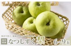 尾形農園のなつしずく梨（2）【6～9玉入り】【フルーツ 果物 くだもの 食品 人気 おすすめ 送料無料】