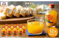 【先行予約】【愛媛県産】うまいがぜ伊方みかんジュース（200ml×12本） ストレート果汁100％ （2025年12月より順次発送） 【 ふるさと納税 人気 おすすめ ランキング みかん ミカン 蜜柑 ジュース みかんジュース ミカンジュース クリエイト伊方 愛媛県 伊方町 送料無料 】 IKTI006 