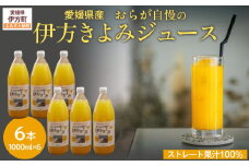 【愛媛県産】おらが自慢の伊方きよみジュース（1000ml×6本） ストレート果汁100％ 【 ふるさと納税 人気 おすすめ ランキング みかん ミカン 蜜柑 ジュース みかんジュース ミカンジュース クリエイト伊方 愛媛県 伊方町 送料無料 】 KTI009 