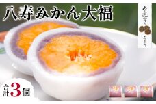 八寿みかん大福3個セット【 ふるさと納税 人気 おすすめ ランキング 大福 みっちゃん大福 温州みかん お土産 セット 八樹みかん 詰合せ 贈答 贈り物 ギフト 田村菓子舗 愛媛県 伊方町 送料無料 】 IKTK005