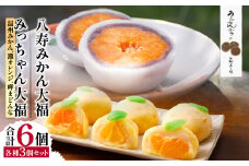 みっちゃん大福（温州みかん、灘オレンジ、岬まどんな）各種1個・八寿みかん大福3個セット【 ふるさと納税 人気 おすすめ ランキング 大福 みっちゃん大福 温州みかん ナダオレンジ 岬まどんな 八樹みかん お土産 セット 詰合せ 贈答 贈り物 ギフト 田村菓子舗 愛媛県 伊方町 送料無料 】 IKTK007