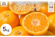 【先行予約】Saito Orange Farmの南柑20号5kg（2025年12月中下旬頃より順次発送） 【 ふるさと納税 人気 おすすめ ランキング みかん ミカン 蜜柑 柑橘 南果20号 フルーツ 果物 産地直送 西宇和 Saito Orange Farm 愛媛県産 愛媛県 伊方町 送料無料 】 IKTAQ018