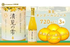清見タンゴールジュース （720ml×3本）※離島への配送不可 【 ふるさと納税 人気 おすすめ ランキング オレンジ みかん みかんジュース ミカンジュース みかんじゅーす 国産 贈答 内祝い お返し お見舞い お供え お中元 お歳暮 プレゼント 清見 清見タンゴール 愛媛県 伊方町 送料無料 】 IKTBD001