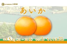 【先行予約】【数量限定】あいか（生果5kg）※離島への配送不可（2025年12月上旬～12月中旬頃に順次発送予定） 【 ふるさと納税 人気 おすすめ ランキング 柑橘 みかん ミカン あいか 愛果 mikan 蜜柑 果物 フルーツ 愛媛県産 愛媛県 伊方町 送料無料 】 IKTBD005