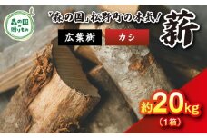 【3月発送】【発送月が選べる】広葉樹薪【カシ】太薪 20kg（20kg×1箱）30cm ｜ 薪 針葉樹 自然乾燥 薪ストーブ アウトドア キャンプ 料理 ピザ窯 燃料 燃焼 ※離島への配送不可