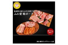 3か月連続お届け 豚肉定期便！鬼北町の清らかな自然で育てた ふれ愛 媛ポーク 約2kg【3回お届け】＜肉 お肉 豚肉 銘柄豚 ブランド肉 定期便 豚ロース 豚モモ 豚バラ 豚小間切れ おかず しゃぶしゃぶ 愛媛県 鬼北町＞