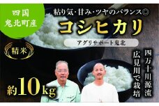 【先行予約】【令和7年度産新米】コシヒカリ 約10kg （精米済み） | 精米 お米 米 白米 人気 ランキング 愛媛県 鬼北町 四国 国産 アグリサポート鬼北　※離島への配送不可　※2025年10月頃より順次発送予定