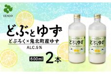 どぶとゆず 600ml×2本（計1.2L）｜ ふるさと納税 お酒 アルコール ドリンク おうち時間 BBQ 宅飲み 晩酌 お取り寄せ ギフト 父の日 母の日 柚子 ユズ ※離島への配送不可