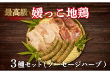 数量限定 最高級 ブランド 地鶏 媛っこ地鶏 セット3種 ソーセージ ハーブ 鶏肉 鶏むね 鶏もも こだわり 小分け