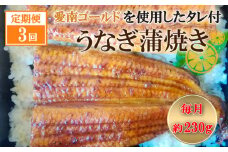 定期便 3回 四万十 うなぎ 愛南ゴールド入り うなぎのたれ セット 鰻 うなぎ 蒲焼 ひつまぶし うな丼 鰻丼 う巻き  国産 鰻  海鮮 魚 土用の丑の日 タレ ごはん 山椒 四万十 愛南 愛媛 愛南総研
