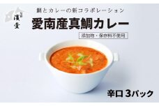 愛南産 真鯛 カレー 辛口 3パック