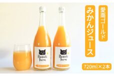 果汁100％ 愛南ゴールド みかんジュース 720ml×2本 みかん 蜜柑 河内晩柑 愛南ゴールド 果物 柑橘 フルーツ ゼリー ジュース 果汁 愛媛 愛南町 はなき農園