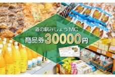 道の駅 商品券 30000円分 （ 1000円 × 30枚 ） お買い物券 利用券 チケット みかん 柑橘 mikan ミカン 魚貝類 鰹 かつお かつおのたたき 鯛 タイ 真鯛 牡蠣 ヒオウギ貝 サバ アジ 干物 南高梅 野菜 さつまいも 果物 くだもの フルーツ お米 藻塩 スイーツ じゃこ天 お土産 旅行 観光 トラベル ふるさと 感謝券 みしょう MIC （ みっく ） 愛南町 愛媛県