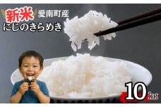 【 令和7年産 】 新米 令和7年産 にじのきらめき 10kg 米 お米 愛南町産 白米 精米 人気 低温 貯蔵庫 産地直送 国産 農家直送 期間限定 数量限定 特産品 こめ コメ 令和7年度産 2025年産 国産米 おいしい おにぎり 贈答品 プレゼント 愛南町青果市場 青果市場 愛南町 愛媛県