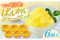 Made in 土佐 ぽんかんシャーベット6個 高知アイス ポンカン おいしんだもの 【グレイジア株式会社】 [ATAC372]　アイス キャンデー バラエティ 詰め合わせ スイーツ おやつ 高知 アイス お取り寄せ 人気