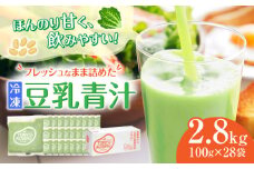 遠藤豆乳青汁冷凍1箱 (100g×28袋) ケール 乳酸菌 ケール ビタミン ミネラル 新鮮 食物繊維 生青汁 人気 おすすめ 高知市 【グレイジア株式会社】 [ATAC002]