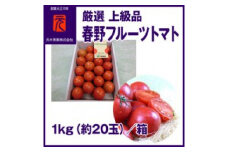 【申込は5月中旬頃まで】まるで宝石！春野フルーツトマト 厳選 上級品 1kg（約20玉）| 元木青果 ＜2025年2月中旬頃以降発送＞とまと  高知 フルーツ 果物 高知  【グレイジア株式会社】[ATAC345]