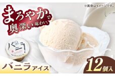 バニラアイスクリーム 12個入 アイス 添加物不使用 【グレイジア株式会社】 [ATAC216]　アイス キャンデー バラエティ 詰め合わせ スイーツ おやつ 高知 アイス お取り寄せ 人気