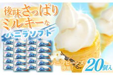バニラソフト　20個入  アイス【グレイジア株式会社】 [ATAC222]　アイス キャンデー バラエティ 詰め合わせ スイーツ おやつ 高知 アイス お取り寄せ 人気